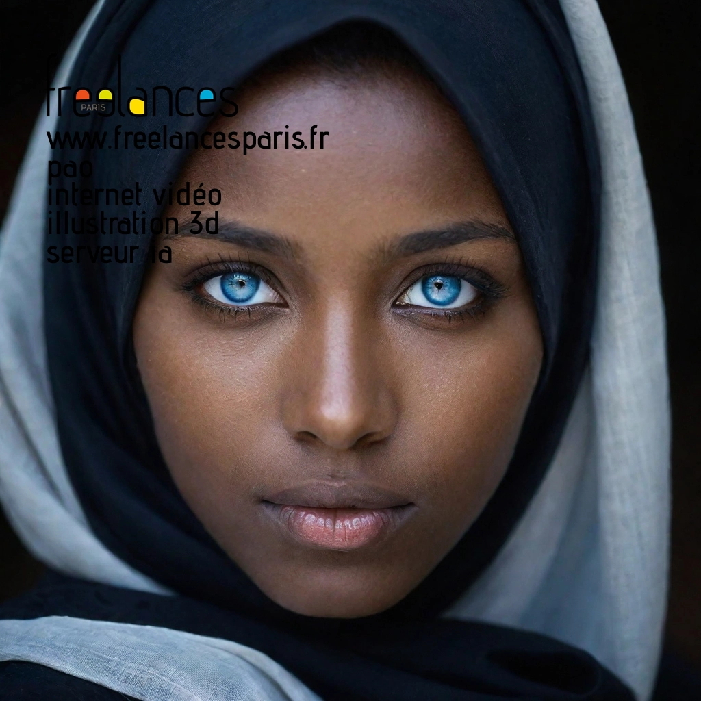 Pao mise en page internet vidéo illustration 3d serveur IA générative AI freelance paris studio de création magazines 7339qsl0